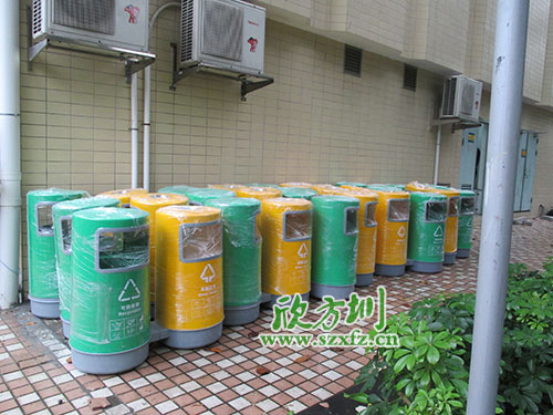 珠海小區(qū)玻璃鋼垃圾桶，有保障的玻璃鋼分類垃圾桶